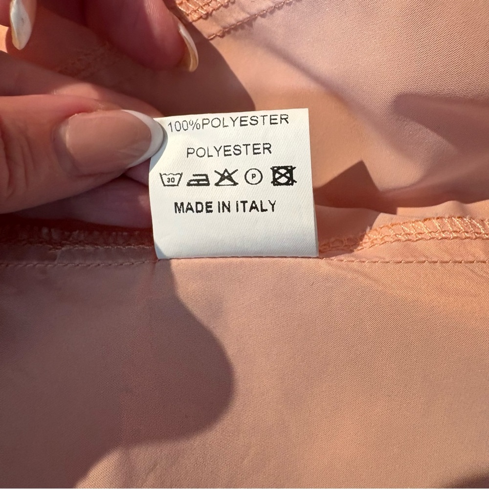 Carole Richard Peach Ruffled Jacket With Bow Tied Back 38 - Picture 11 of 11